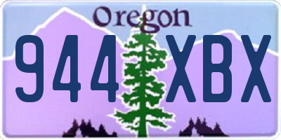 OR license plate 944XBX