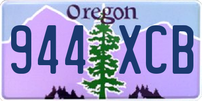 OR license plate 944XCB