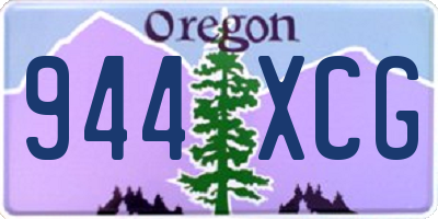 OR license plate 944XCG