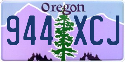 OR license plate 944XCJ