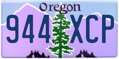 OR license plate 944XCP