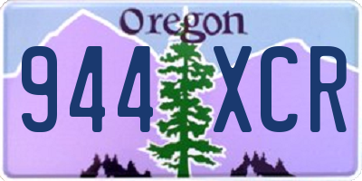 OR license plate 944XCR
