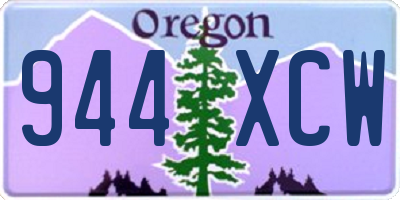OR license plate 944XCW