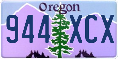 OR license plate 944XCX