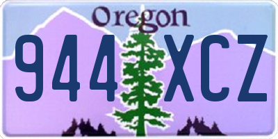 OR license plate 944XCZ