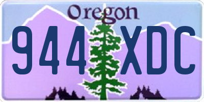 OR license plate 944XDC