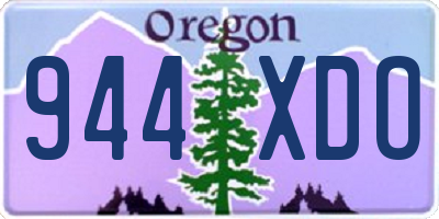 OR license plate 944XDO