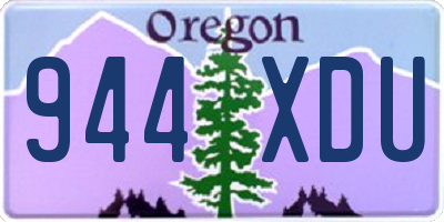 OR license plate 944XDU