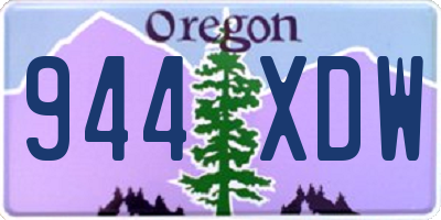 OR license plate 944XDW