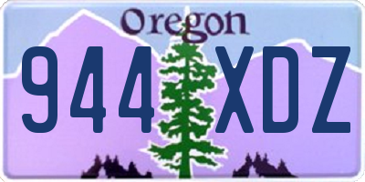 OR license plate 944XDZ