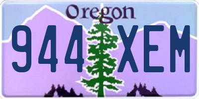 OR license plate 944XEM