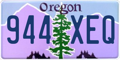 OR license plate 944XEQ