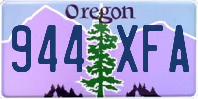 OR license plate 944XFA