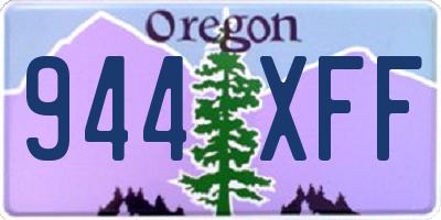 OR license plate 944XFF