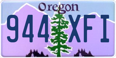 OR license plate 944XFI