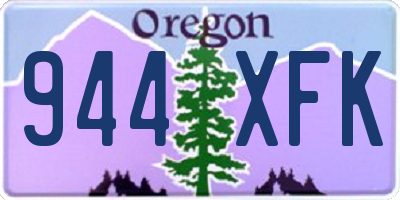 OR license plate 944XFK
