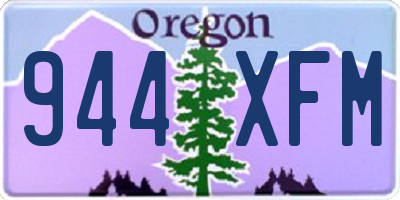 OR license plate 944XFM