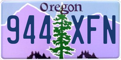 OR license plate 944XFN