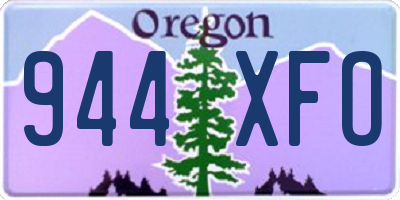 OR license plate 944XFO