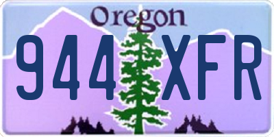 OR license plate 944XFR