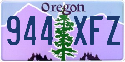OR license plate 944XFZ