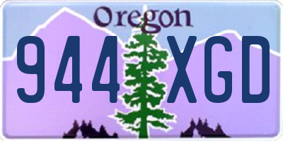 OR license plate 944XGD