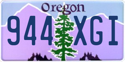 OR license plate 944XGI