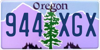 OR license plate 944XGX
