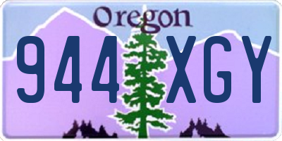 OR license plate 944XGY