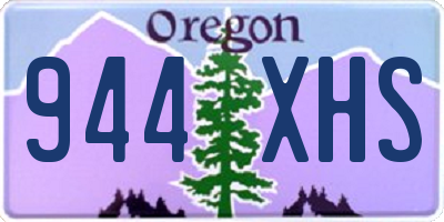 OR license plate 944XHS