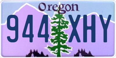 OR license plate 944XHY