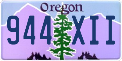 OR license plate 944XII