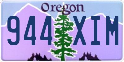 OR license plate 944XIM