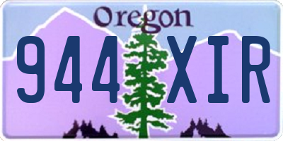 OR license plate 944XIR