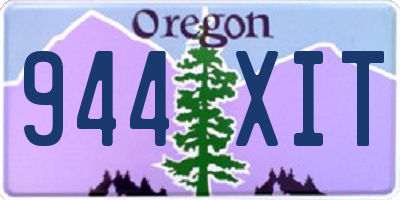 OR license plate 944XIT