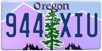 OR license plate 944XIU