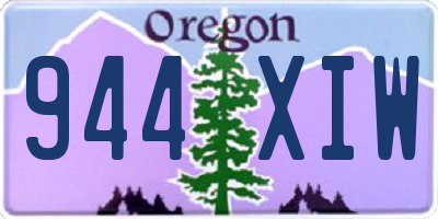OR license plate 944XIW