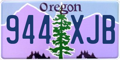 OR license plate 944XJB