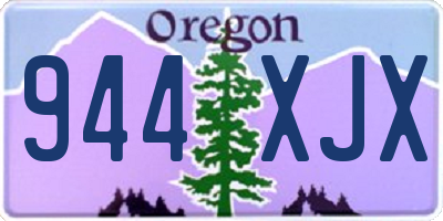 OR license plate 944XJX