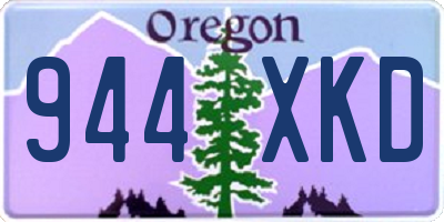 OR license plate 944XKD