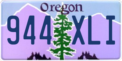 OR license plate 944XLI
