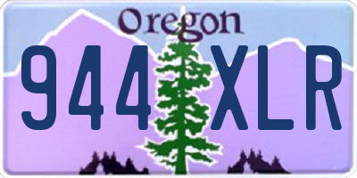 OR license plate 944XLR
