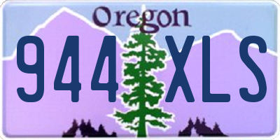 OR license plate 944XLS