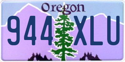 OR license plate 944XLU
