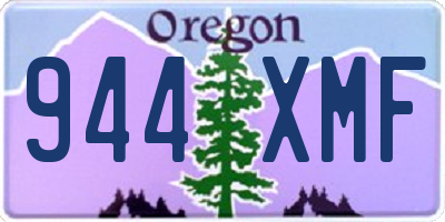 OR license plate 944XMF