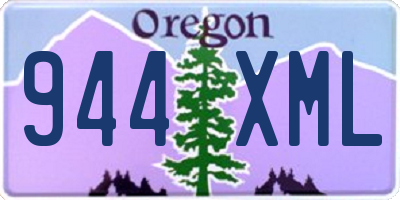 OR license plate 944XML