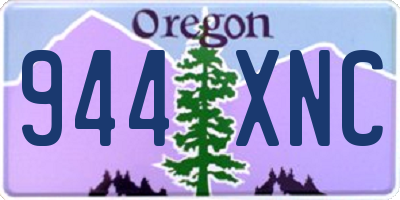 OR license plate 944XNC
