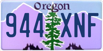 OR license plate 944XNF
