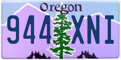 OR license plate 944XNI