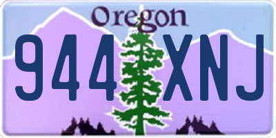 OR license plate 944XNJ